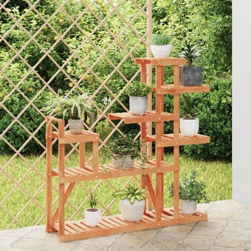vidaXL Plantenstandaard 110x25x111 cm massief vurenhout, Verzenden