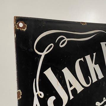 Jack Daniels - Emaille bord - 50x40 cm - Gemaakt van een