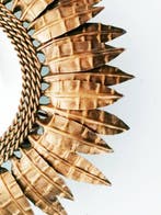 Miroir mural - Cristal, Fer - Miroir sunburst rétroéclairé