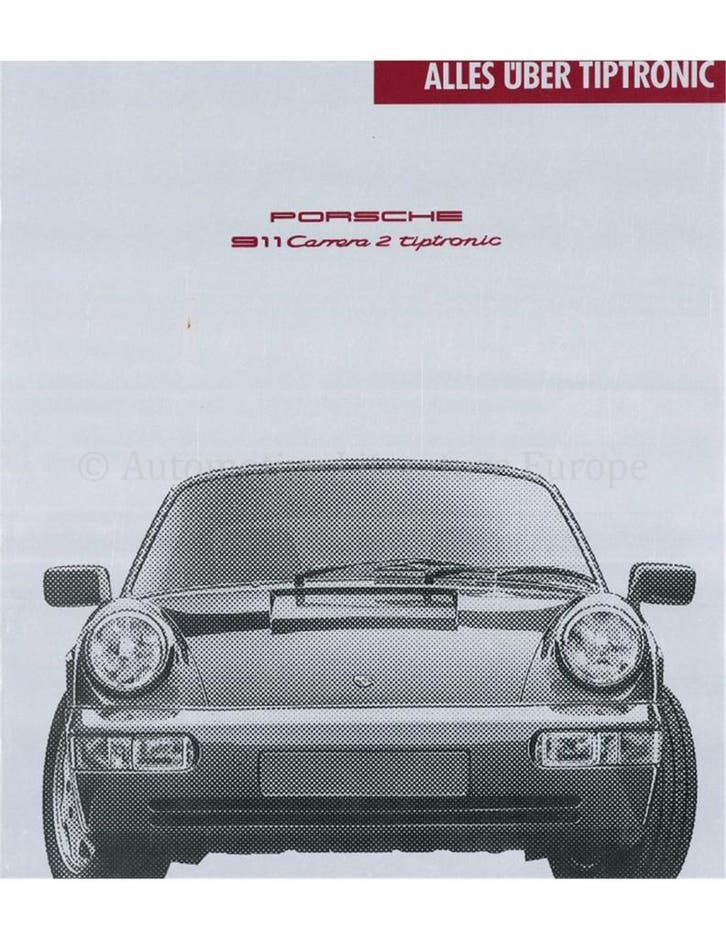 1990 PORSCHE 911 CARRERA 2 TIPTRONIC VERSNELLINGSBAK, Livres, Autos | Brochures & Magazines