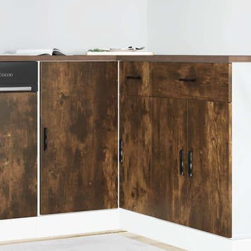 vidaXL Onderkast Lyon bewerkt hout gerookt eikenkleurig, Verzenden