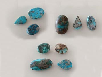 Turquoise Tien echte edelstenen! Topkleur Neishabour, Verzamelen, Mineralen en Fossielen