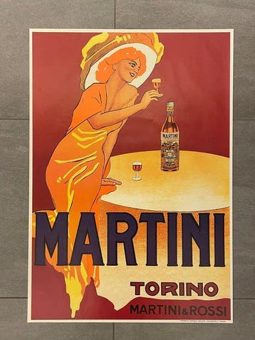 Marcello Dudovich - MARTINI & ROSSI - TORINO - Jaren 1980