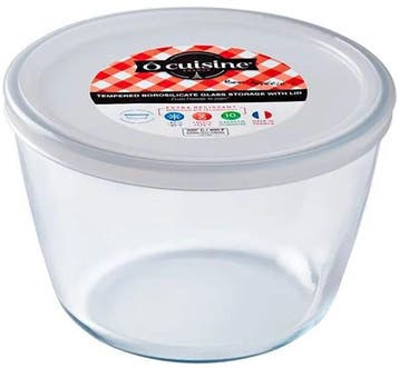 O Cuisine Bewaarbox Glas met Deksel Rond - 1,6L, Huis en Inrichting, Verzenden, Nieuw
