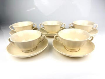 Wedgwood - Bol à soupe (10) - Faïence - Queen’s Shape /
