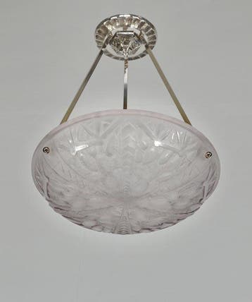 G. Viarmé - a rare French art deco pendant light -