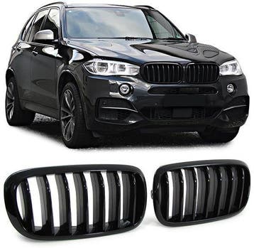 Glans Zwarte Nieren BMW X5 F15 X6 F16 B2093, Nieuw, Voor, BMW