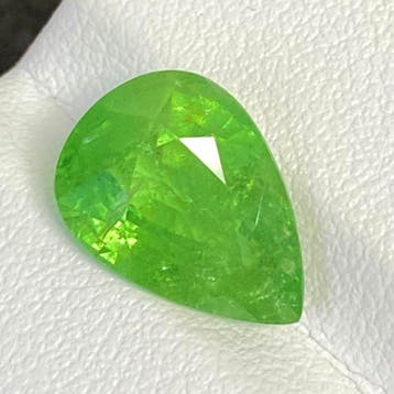 Zonder minimumprijs Tsavoriet - 6.39 ct - nternational, Bijoux, Sacs & Beauté, Pierres précieuses