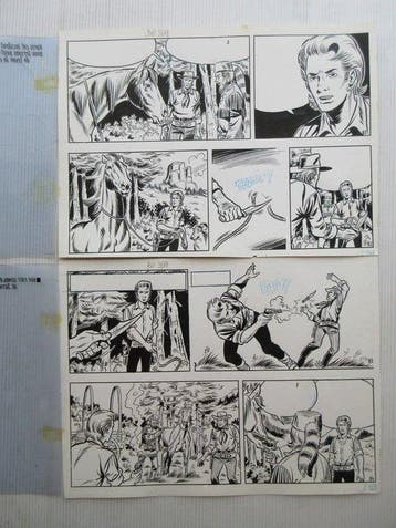 Bessy - Originele pagina (p.21) - De roodschimmel - 1, Boeken, Nieuw