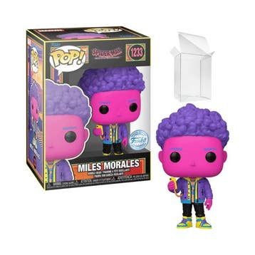 Funko Pop  SpiderMan:    Miles Morales Blacklight 1233, Verzenden