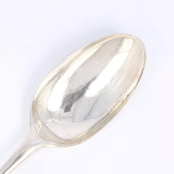 Johan Diederik Sluyter (1720-1761) - Dinerlepel - Lepel -, Antiek en Kunst, Antiek | Zilver en Goud