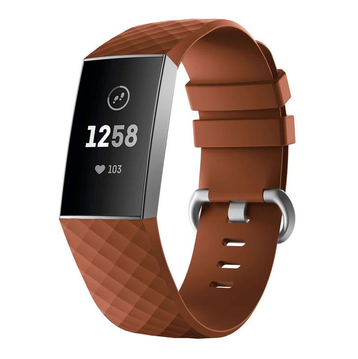 DrPhone HB1 - Horloge Band - Siliconen - FitBit Charge 3 -, Handtassen en Accessoires, Smartwatches, Nieuw, Verzenden