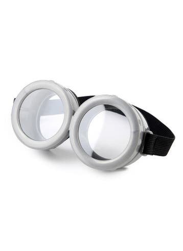 KIMU® Goggles Grijs Grijze Bril met Heldere Glazen en Elasti, Ophalen of Verzenden, Nieuw