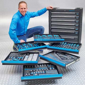Datona Gereedschapswagen tech-line 80 cm + 273-delige, Ophalen of Verzenden