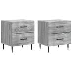 vidaXL Nachtkastje 2 pcs Grijs sonoma 43 x 34,5 x 47,5 cm, Verzenden, Nieuw