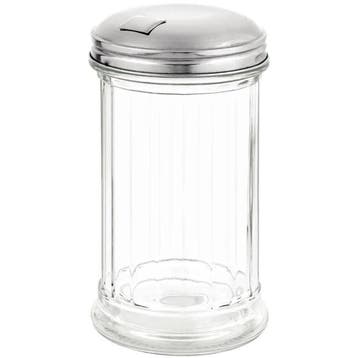 Suikerstrooier | RVS/Glas| 0.34L | Gat/Klepje |, Verzenden, Nieuw in verpakking