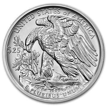 États-Unis. 25 Dollars 2021 1 oz $25 USD American Palladium