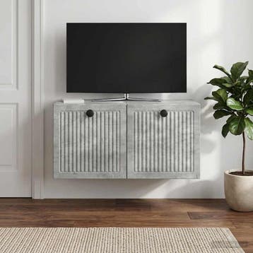 vidaXL Wandmontage TV-kast Betongrijs 59,5 x 31 x 30 cm, Huis en Inrichting, Verzenden, Nieuw