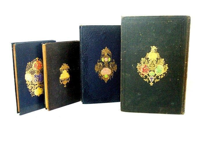 F. de Réservat; Mlle Élisabeth Brun; J.J. Vaillant; A. de, Antiek en Kunst, Antiek | Boeken en Manuscripten