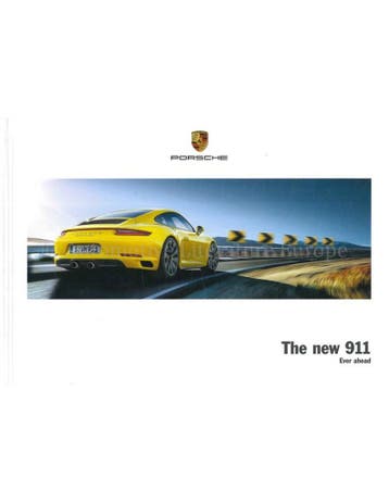 2016 PORSCHE 911 HARDCOVER BROCHURE ENGELS, Nieuw