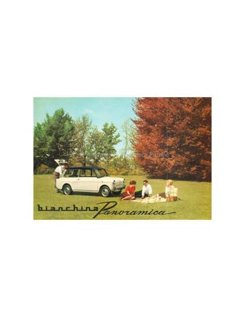1960 AUTOBIANCHI BIANCHINA PANORAMICA LEAFLET FRANS, Ophalen of Verzenden