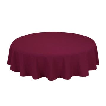 Tafelkleed Rond Maroon Rood 163cm Ø - Treb SP, Verzenden, Nieuw, Overige kleuren, Tafelkleed of Tafelzeil
