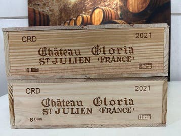 2021 Chateau Gloria - Saint-Julien - 12 Bouteilles (0,75 L), Nieuw