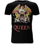 Queen Classic Crest Logo Band T-Shirt, Nieuw