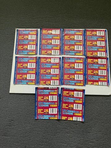 10 Sealed Packs Panini FC Barcelona 2011-2012 Lionel Messi, Nieuw