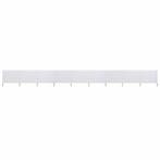 vidaXL Windscherm 9-panelen 1200x80 cm stof zandwit, Tuin en Terras, Verzenden, Nieuw
