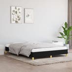 vidaXL Bedframe zonder matras stof zwart 140x190 cm, Verzenden, Nieuw