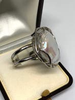 Parel - Zilver - Ring, Antiek en Kunst