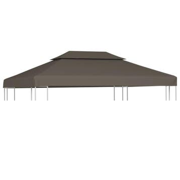 Prieeldak 4x3m Taupe - Vervangdoek voor je prieel - 51% k..., Verzenden, Tuinpaviljoen