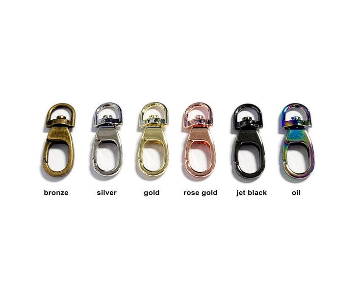 Draaibare karabijnhaak (14x38 mm, olie kleur), Doe-het-zelf en Bouw, Gereedschap | Overige machines, Nieuw, Verzenden