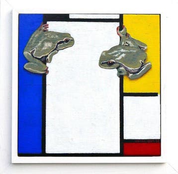 Jos Verheugen - Free after Mondrian, with Tree Frogs (M1116,