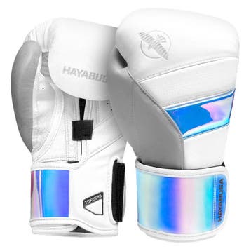 Hayabusa T3 Kick Bokshandschoenen Wit Iridescent, Verzenden