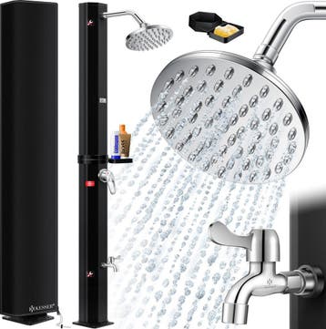 Buitendouche - Tuindouche - Zonneenergie - 40L - Zwart - KES, Verzenden, Nieuw