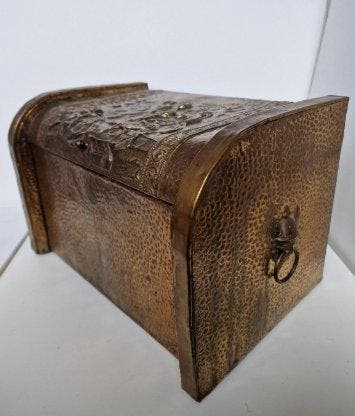 Cercueil - Cuivre - Boîte à petit bois en cuivre
