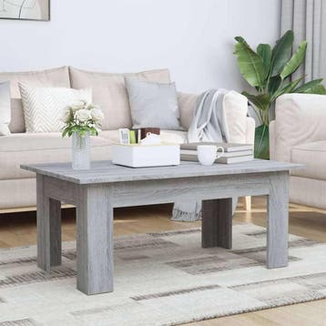 vidaXL Salontafel 100x60x42 cm bewerkt hout grijs sonoma, Verzenden, Nieuw