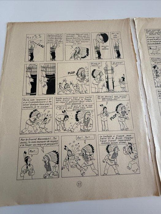 Tintin - Tintin en Amérique - 2 Drukgangen - Afwisselende, Livres, BD