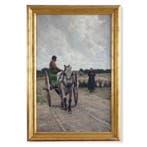 Frans Van Leemputten (1841-1914) - Charette à Cheval et