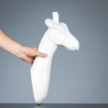 Sculpture, Giraf als wandbord - 500 mm - Résine - 2022