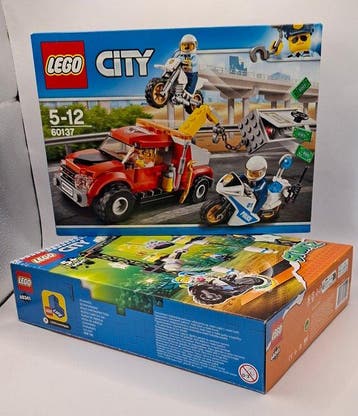 Lego Set - City - LEGO City 60137 & LEGO City Stuntz 60341, Nieuw
