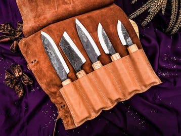 Japenese Santoku Handmade Chef knives set For Daily use Best