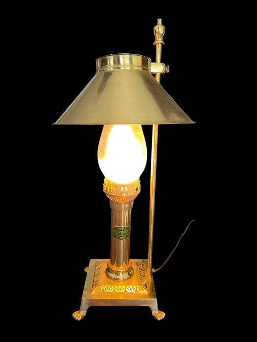 Tafellamp - Messing, Glas - Orient Expresstafellamp, Antiek en Kunst, Curiosa en Brocante