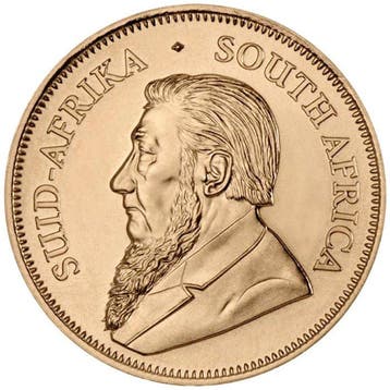 1/10 oz - Goud .916 - Krügerrand Goldmünze Random Years -