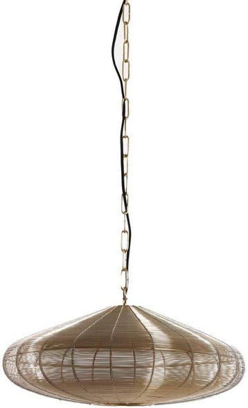 2dekans | Light & Living Bahoto hanglamp – licht goud – Ø51, Ophalen of Verzenden, Nieuw
