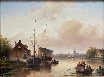 Fred (Frederick) Arends (1949) - Hollands riviergezicht