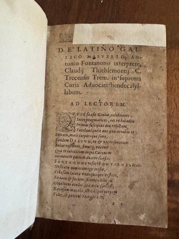 Masuer / Fontanon - La Pratique de Masuer - 1601