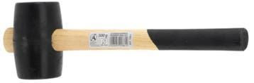 Rubberen hamer, hoofd diameter 65 mm, 500 g, Verzenden